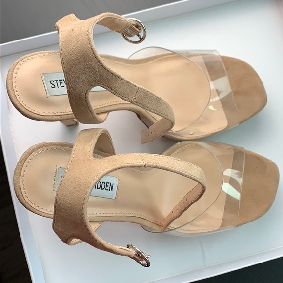 Steve Madden Tan suede high heels - Picture 5 of 12